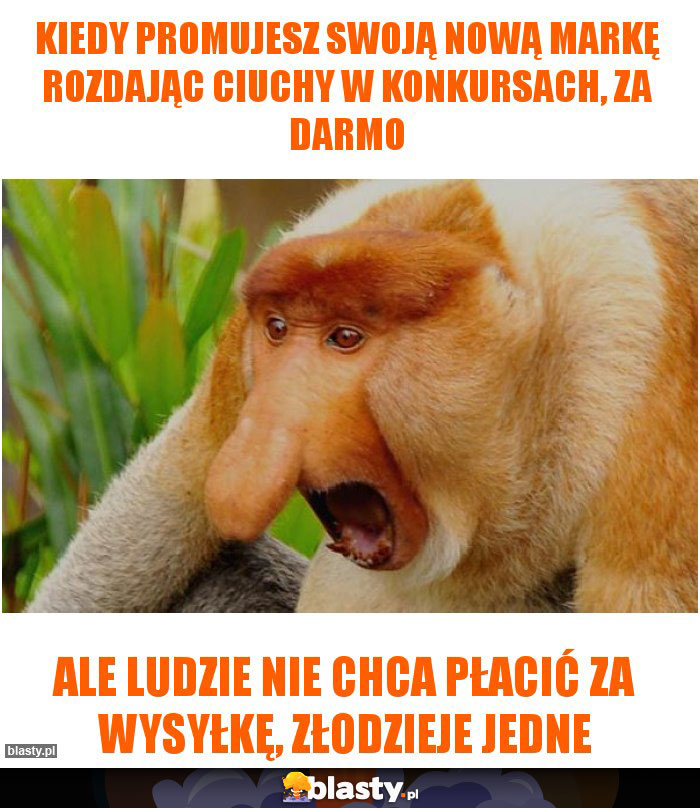 Kiedy promujesz swoją nową markę rozdając ciuchy w konkursach, ZA DARMO