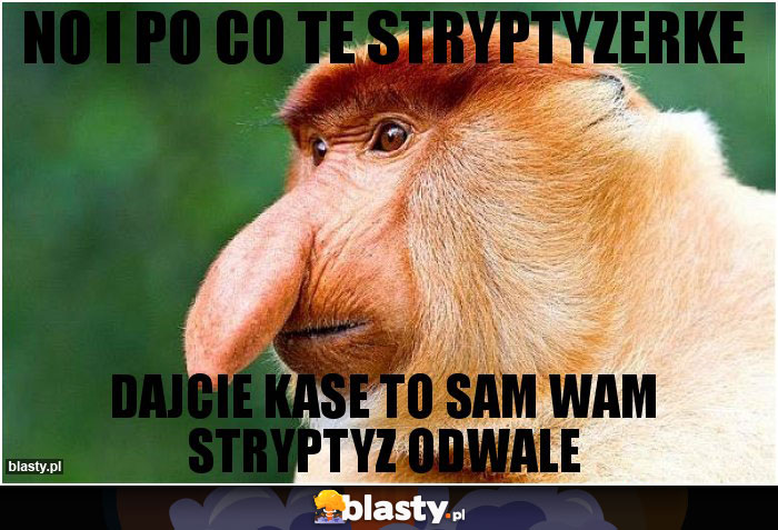 No i po co te stryptyzerke