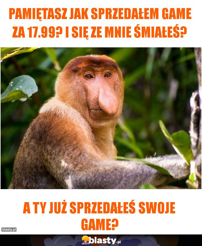 Pamiętasz jak sprzedałem game za 17.99? I się ze mnie śmiałeś?