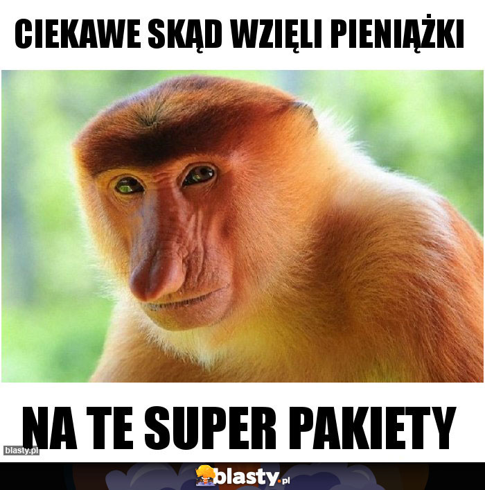 Ciekawe skąd wzięli pieniążki