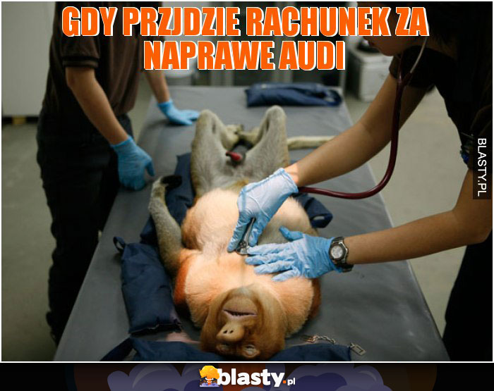 Gdy przjdzie rachunek za naprawe audi