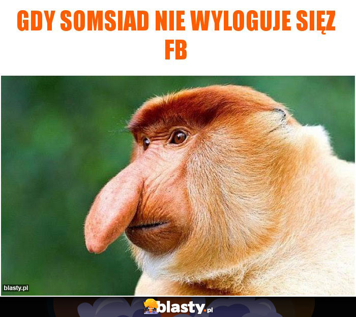 Gdy somsiad nie wyloguje sięz FB