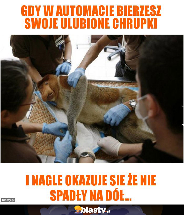 Gdy w automacie bierzesz swoje ulubione chrupki