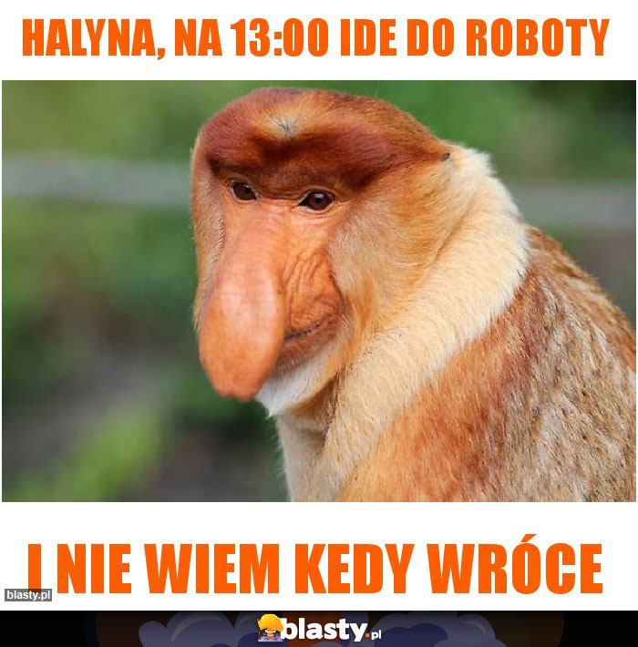 Halyna, na 13:00 ide do roboty