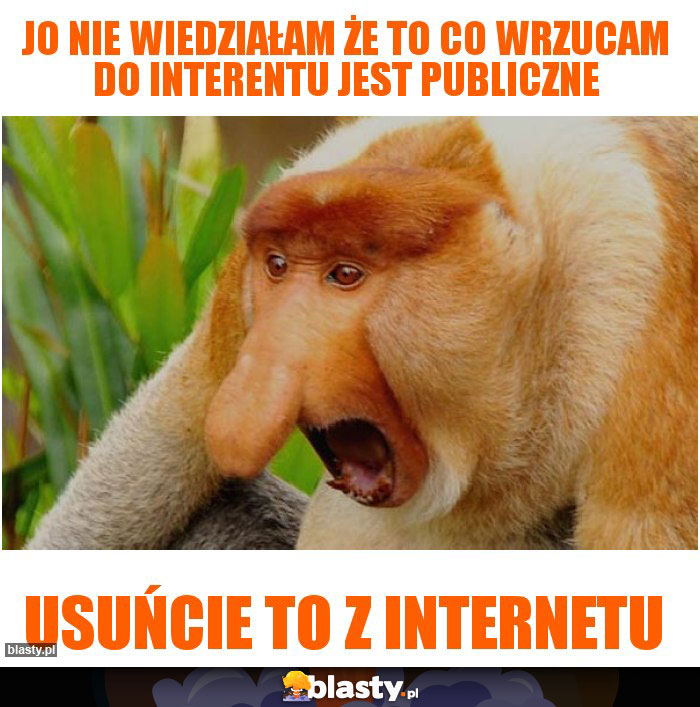 Jo nie wiedziałam że to co wrzucam do interentu jest publiczne