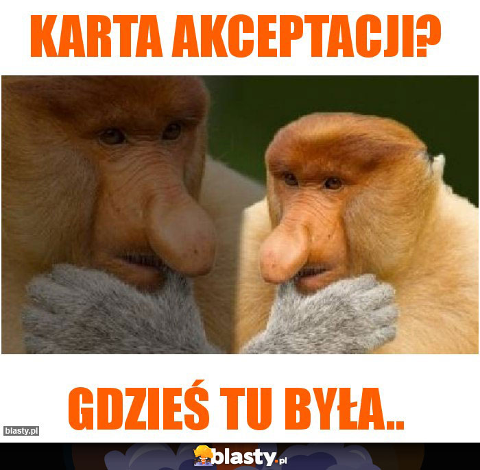 KARTA AKCEPTACJI?