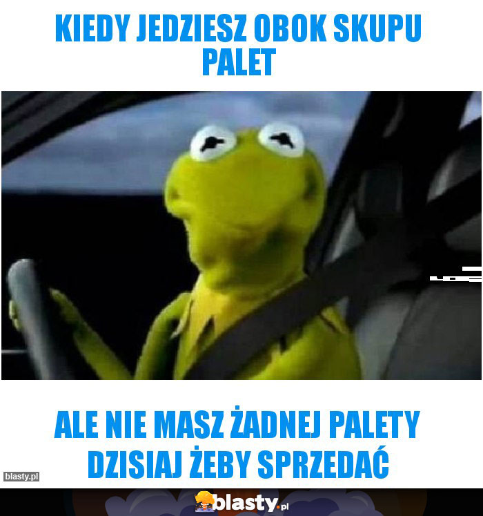 Kiedy jedziesz obok skupu palet