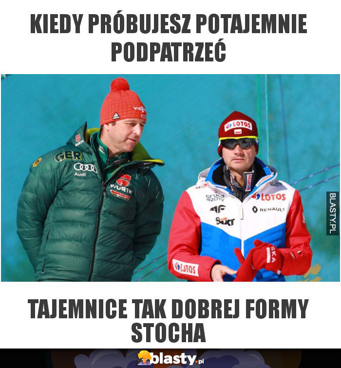 Kiedy próbujesz potajemnie podpatrzeć