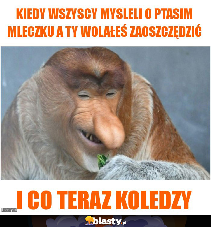 Kiedy wszyscy mysleli o ptasim mleczku a Ty wolałeś zaoszczędzić