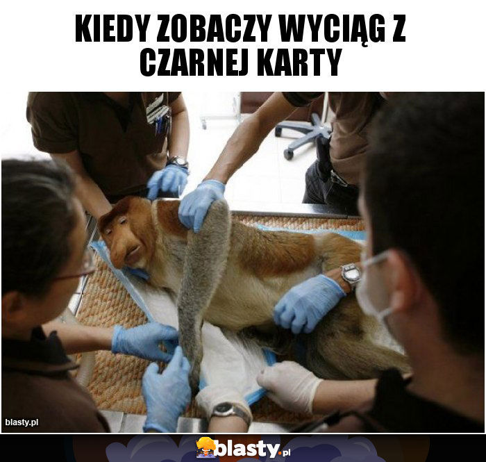 Kiedy zobaczy wyciąg z czarnej karty