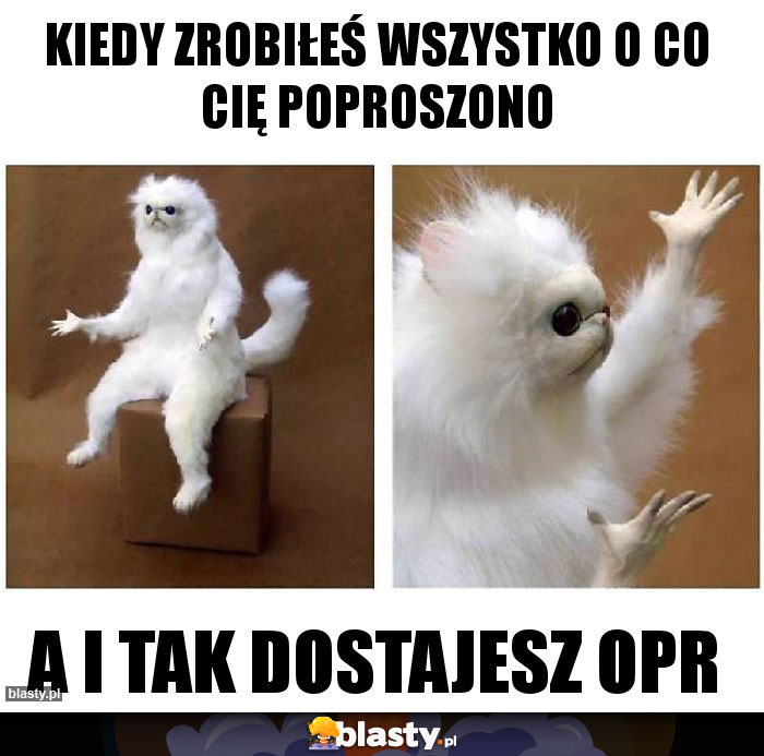 Kiedy zrobiłeś wszystko o co cię poproszono