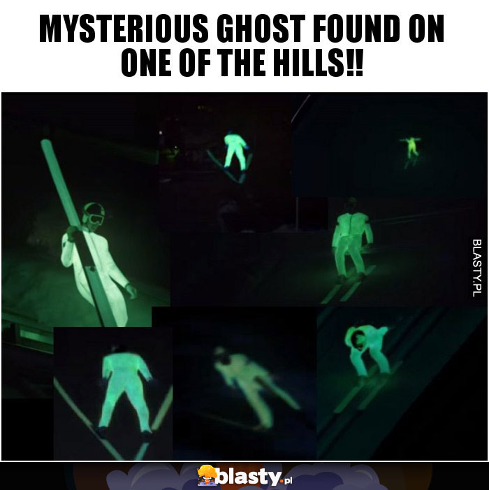 Mysterious ghost found on one of the hills!!