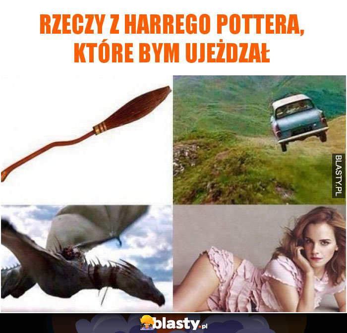 Rzeczy z harrego pottera, które bym ujeżdzał