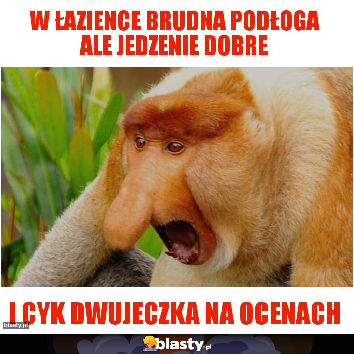 W łazience brudna podłoga ale jedzenie dobre