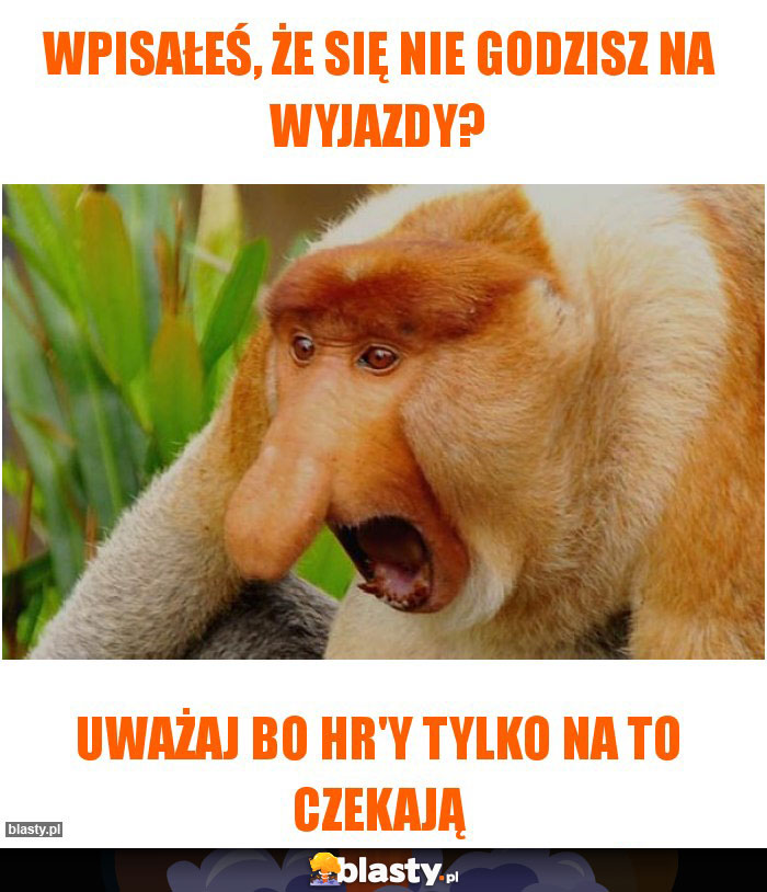 Wpisałeś, że się nie godzisz na wyjazdy?