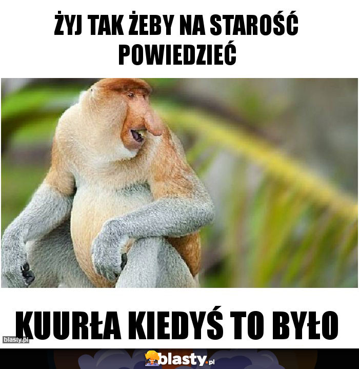 Żyj tak żeby na starość powiedzieć