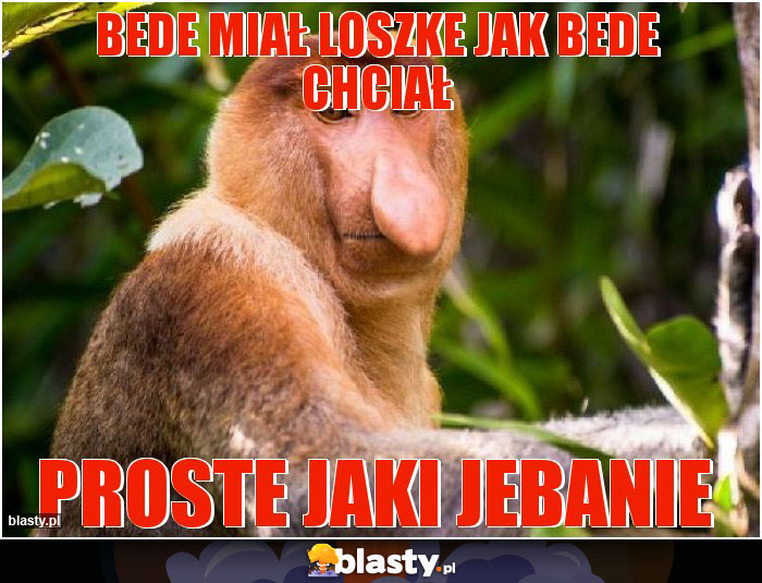 Bede miał loszke jak bede chciał