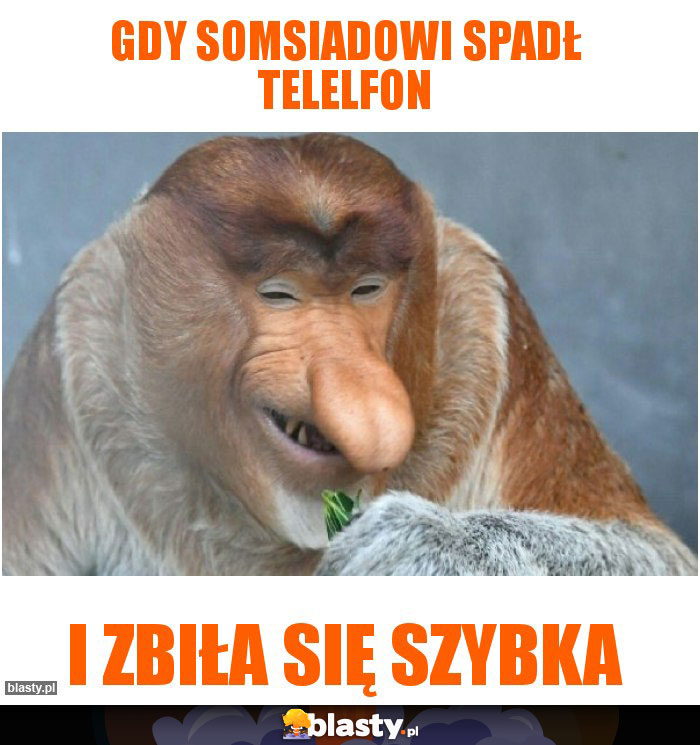 gdy somsiadowi spadł telelfon