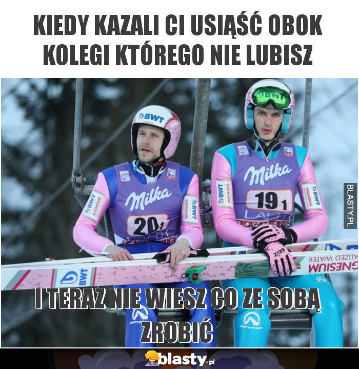 Kiedy kazali ci usiąść obok kolegi którego nie lubisz