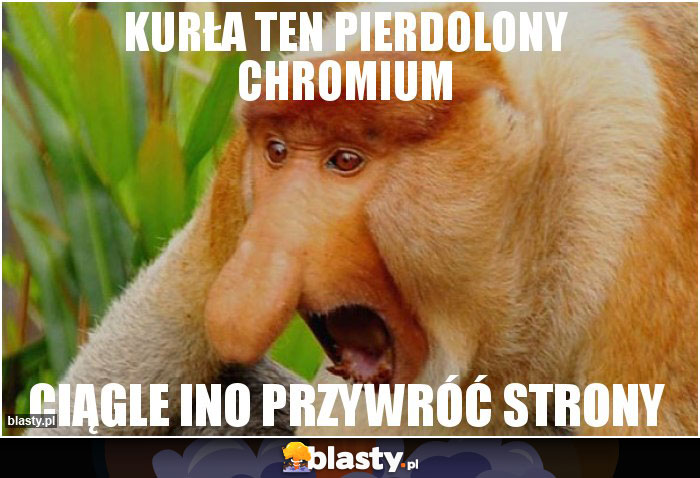 Kurła ten pierdolony Chromium