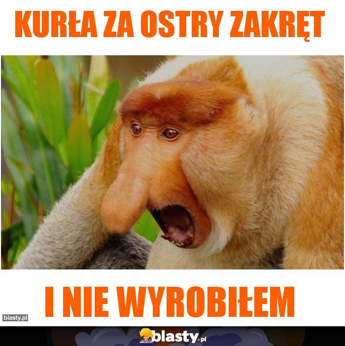 Kurła za ostry zakręt