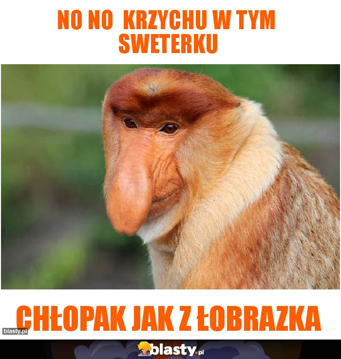 No no  Krzychu w tym  sweterku