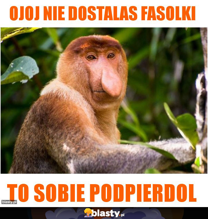 Ojoj nie dostalas fasolki