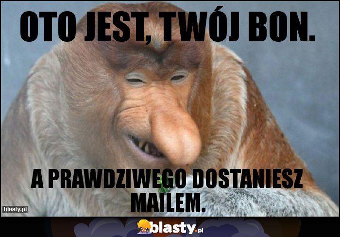 Oto jest, Twój bon.