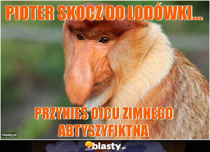 Pioter skocz do lodówki...