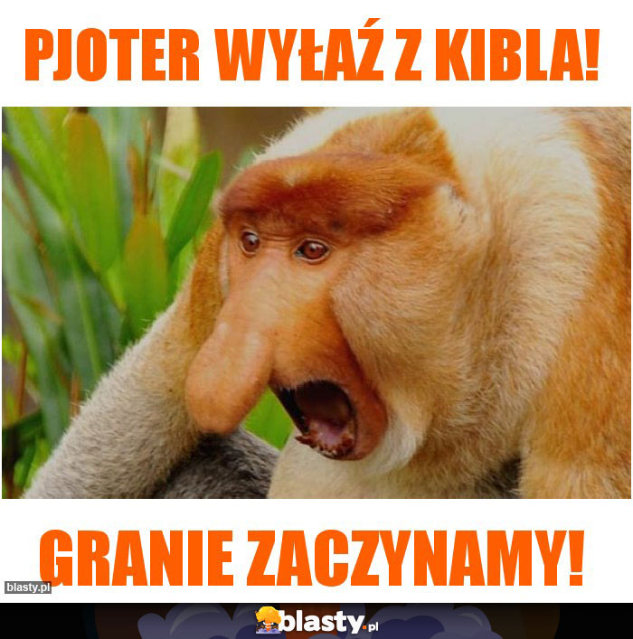 Pjoter wyłaź z kibla!