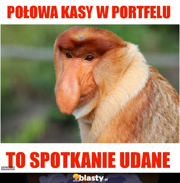 Połowa kasy w portfelu