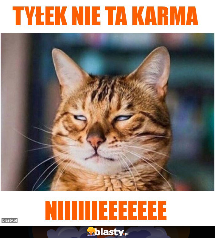 Tyłek nie ta karma