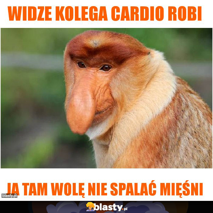 Widze kolega cardio robi