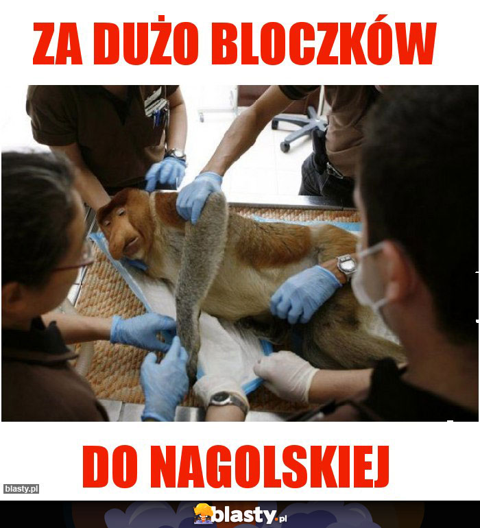 Za dużo bloczków