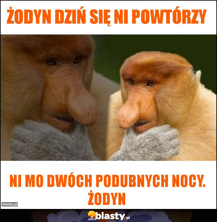 Żodyn dziń się ni powtórzy