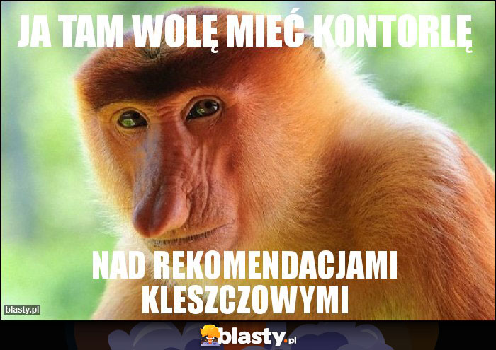 Ja tam wolę mieć kontorlę