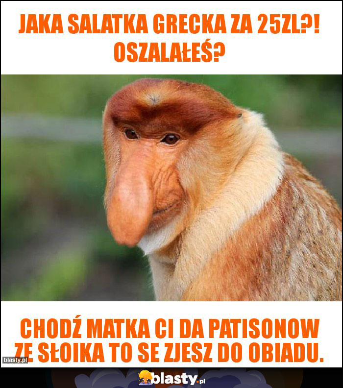 Jaka salatka grecka za 25zl?! Oszalałeś?