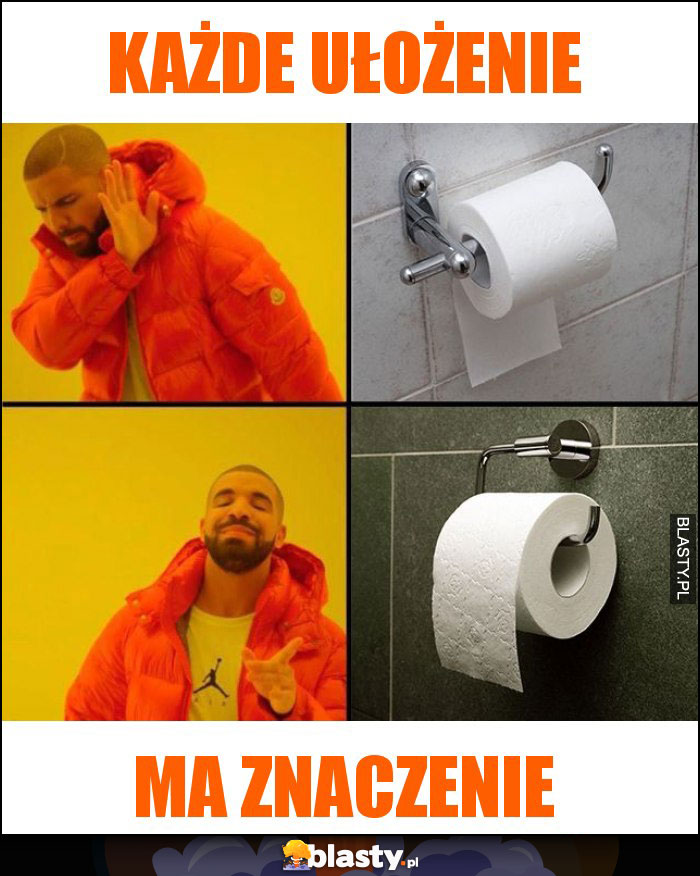 każde ułożenie