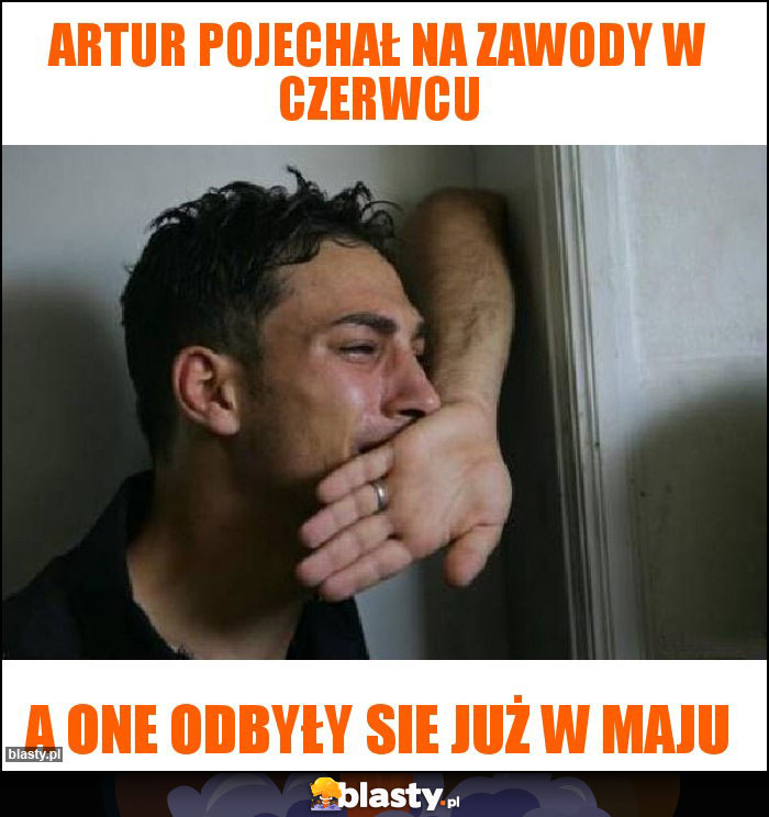 Artur pojechał na zawody w czerwcu