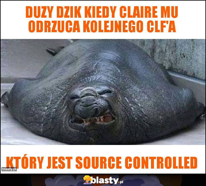 Duzy dzik kiedy claire mu odrzuca kolejnego clf'a