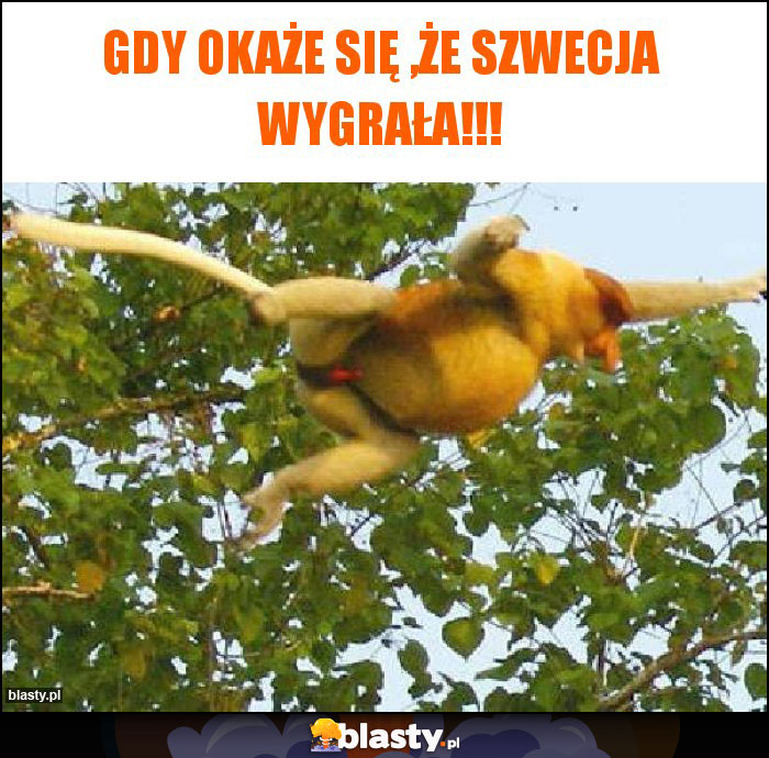 Gdy okaże się ,że Szwecja wygrała!!!