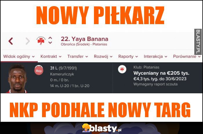 nowy piłkarz