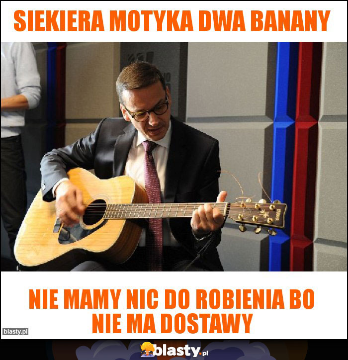 Siekiera motyka dwa banany