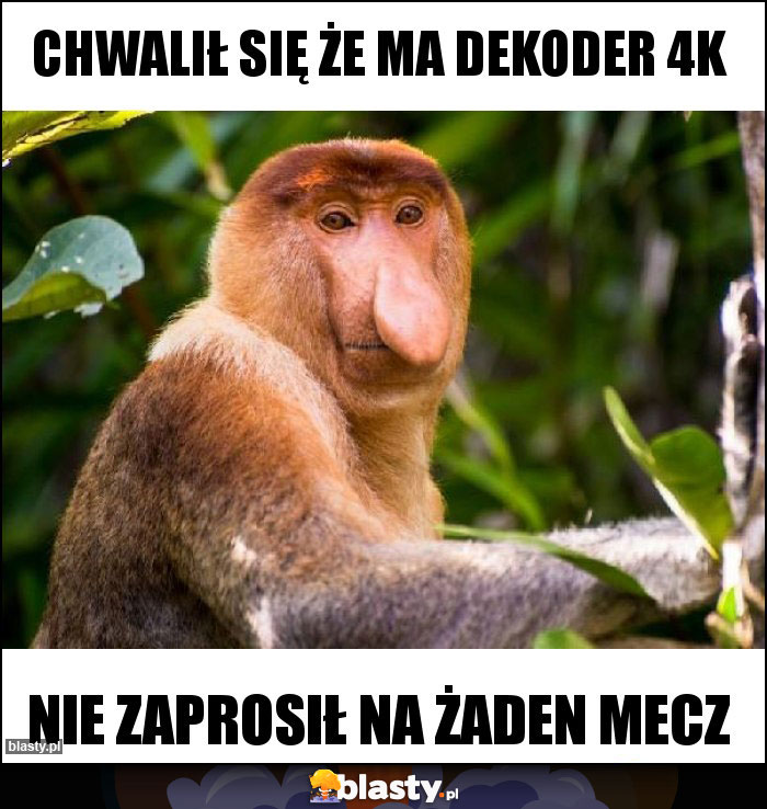 Chwalił się że ma dekoder 4k