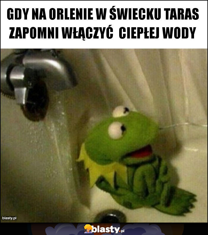 Gdy na orlenie w Świecku taras zapomni włączyć  ciepłej wody