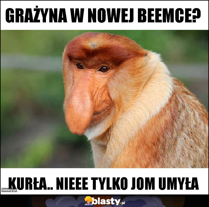 Grażyna w nowej beemce?