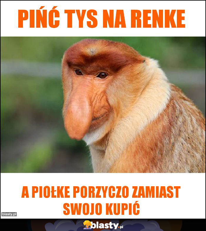 Pińć tys na renke