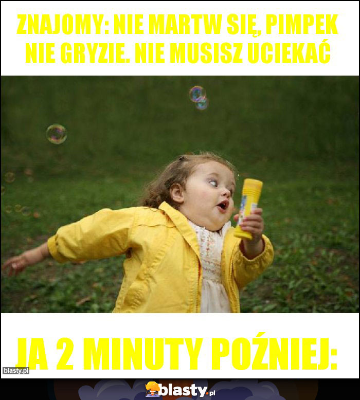 Znajomy: Nie martw się, Pimpek nie gryzie. NIE MUSISZ UCIEKAĆ