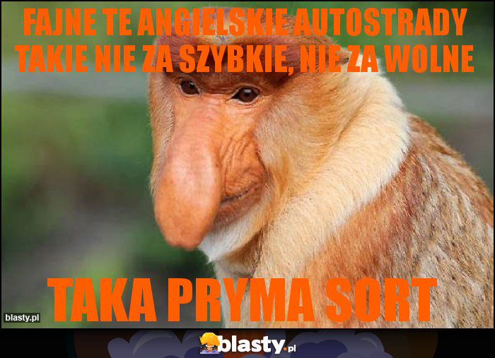 fajne te angielskie autostrady takie nie za szybkie, nie za wolne