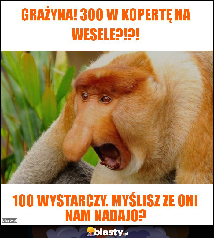 Grażyna! 300 w kopertę na wesele?!?!